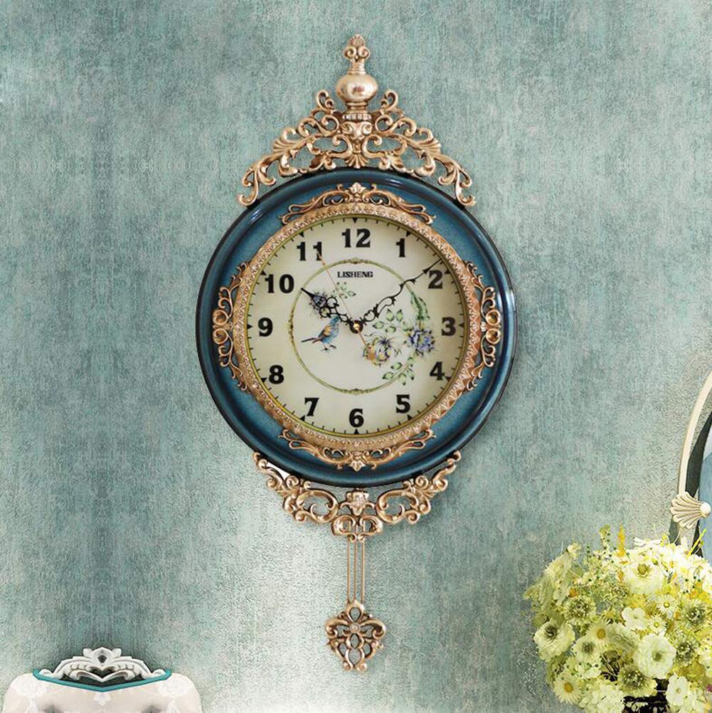 Elegant, Traditional, Decorative, Hand Painted Modern Grandfather Wall Clock Fancy