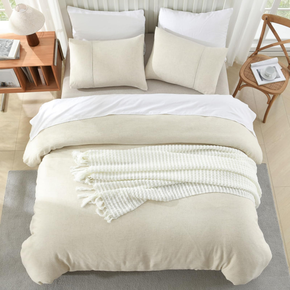 Linen Duvet Cover King Size - Soft Duvet Cover Set