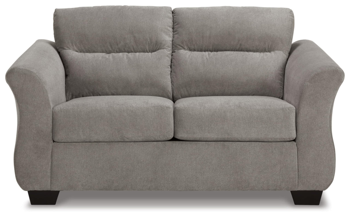 Miravel Casual Loveseat for Living Room, Light Gray