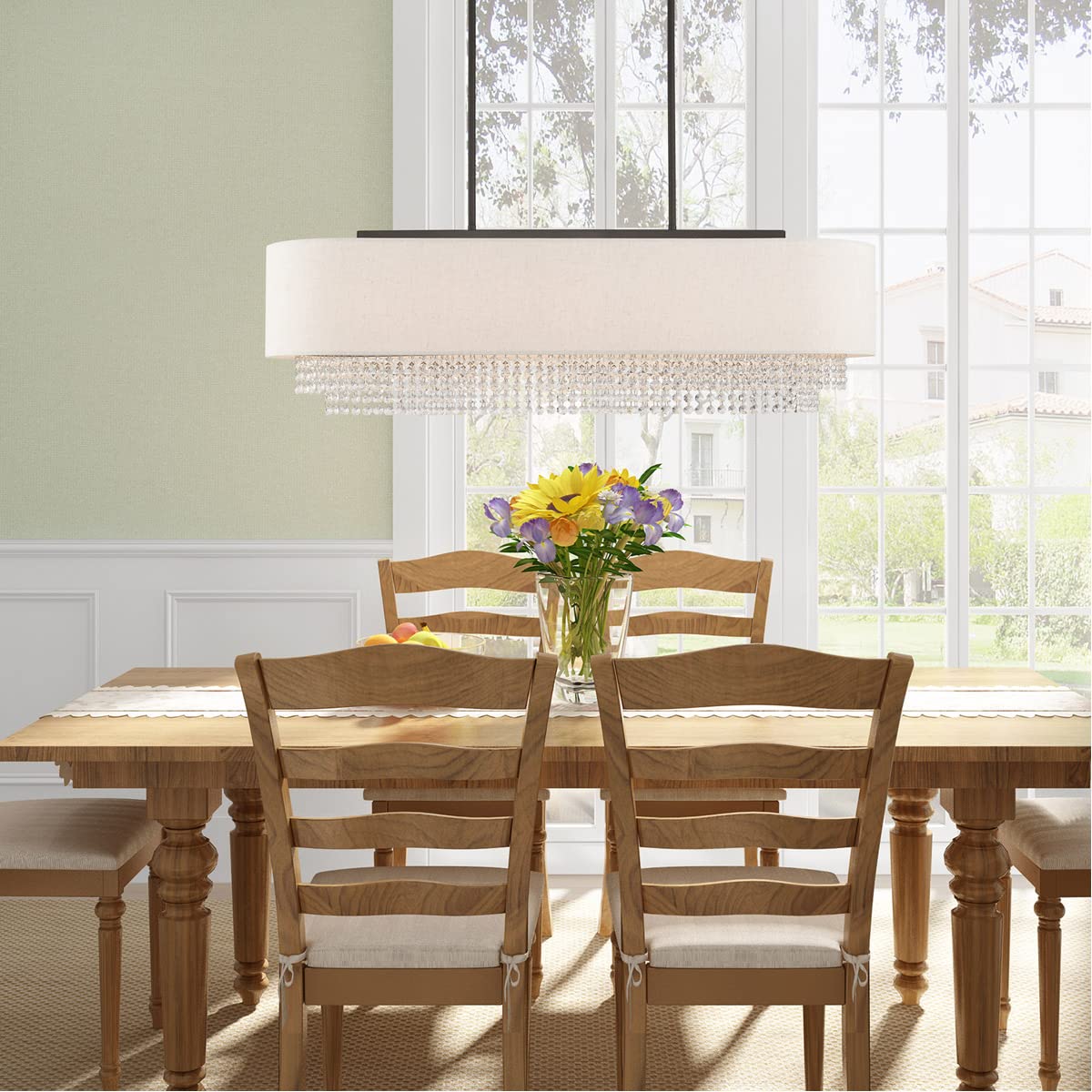 Lighting 51125-92 Carlisle - 41" Five Light Linear Chandelier