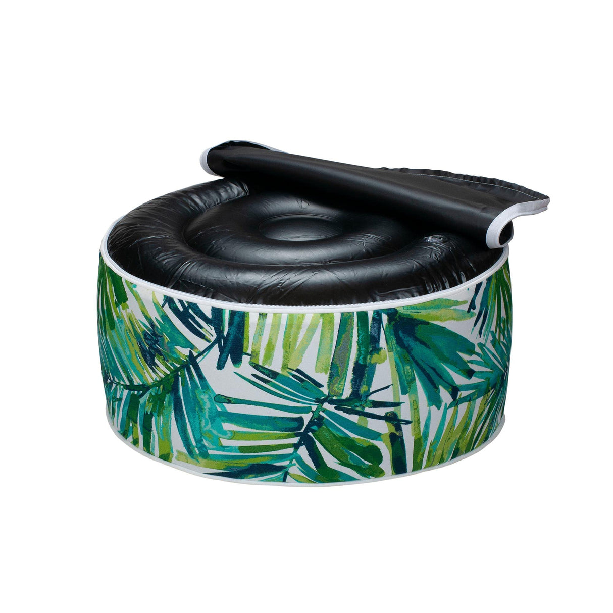 Inflatable Stool Ottoman Pouf D20 xH9, Outdoor Round Footrest Footstool