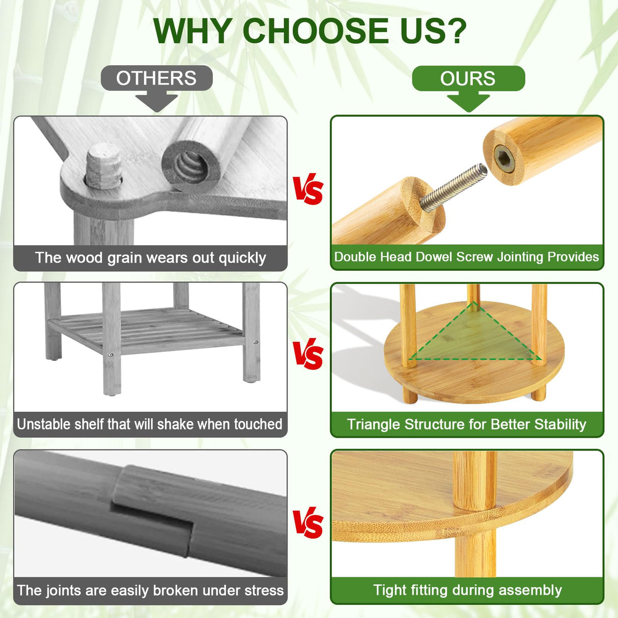 Bamboo Plant Stand Indoor - 4 tier