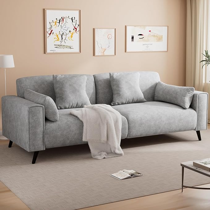 82" Sofa Couch for Living Room, Modern Comfy Sofa