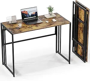 Folding Desk 40'' Computer Desk for Home Office, No Assembly Office Desk Foldable