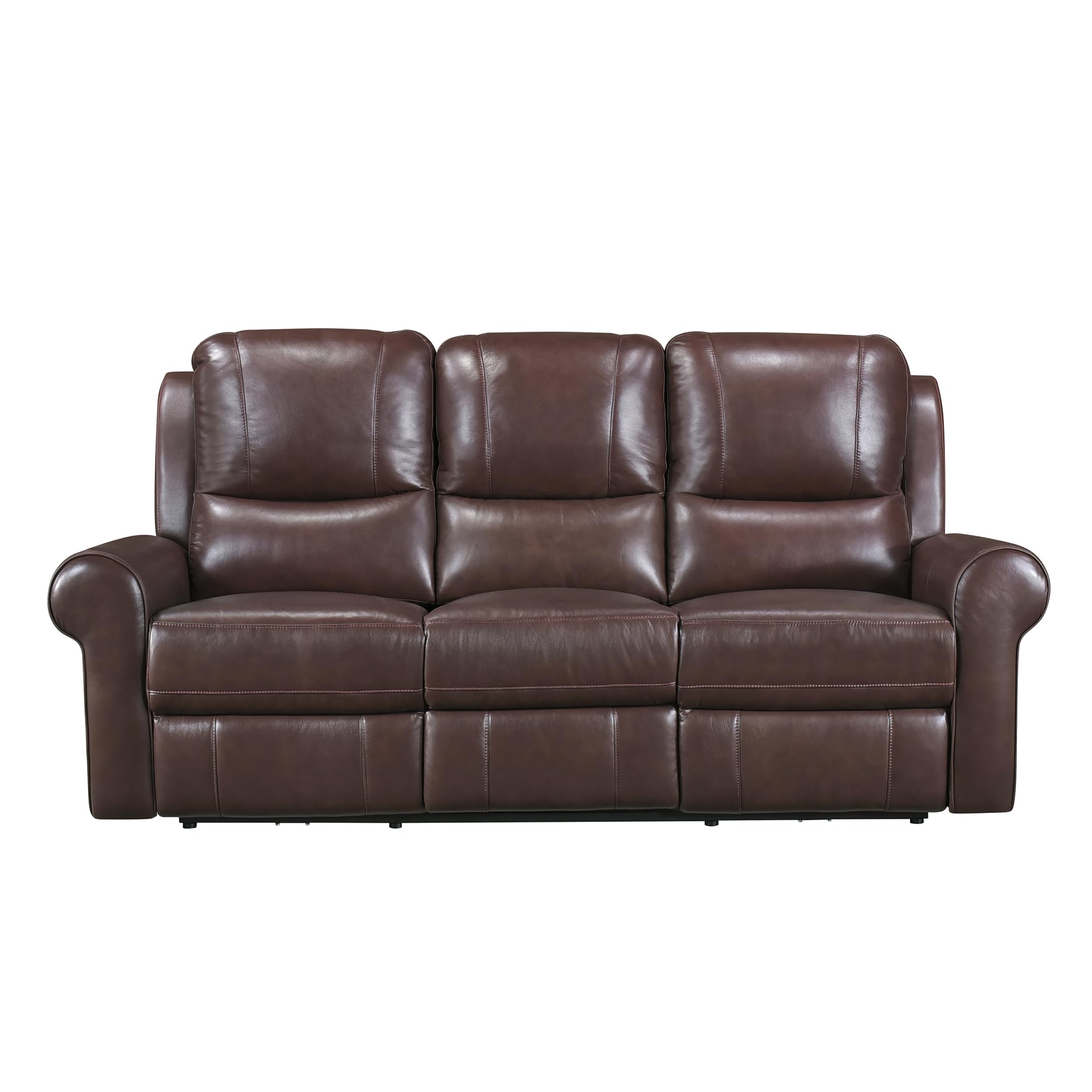 Wall-Hugger Power Double Reclining Sofa, Brown