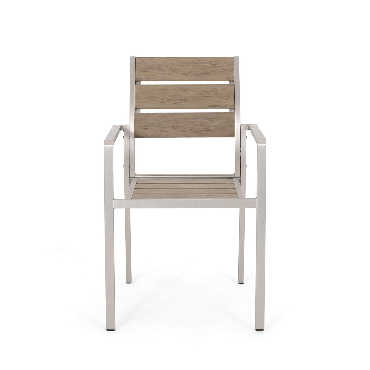 Great Deal Furniture Belle Outdoor Modern Aluminum Dining Chair