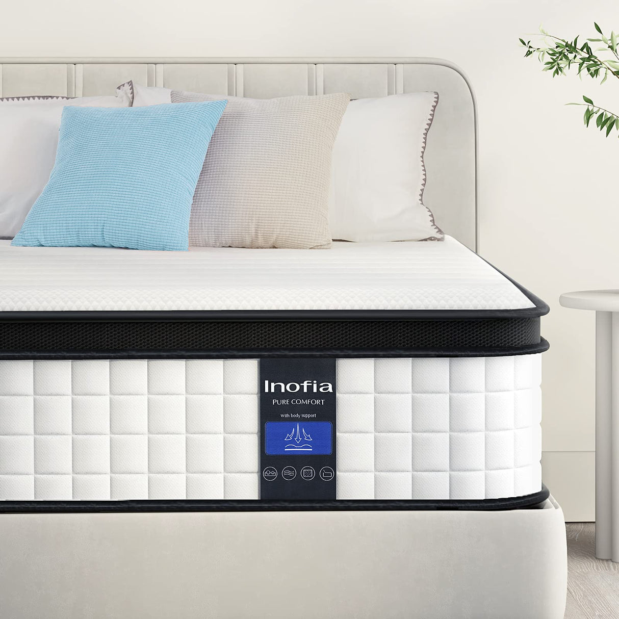 Queen Mattress,10 Inch Queen Size Hybrid Mattress, Breathable Comfortable Mattress