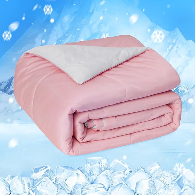 Cooling Comforter Japanese Double-Sided Cold Tech Fabric Cooling Blanket for Night