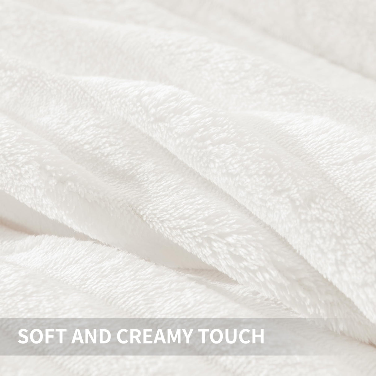Fluffy Queen Comforter Set, Super Soft White Comforter Queen, Winter Warm Fleece Faux