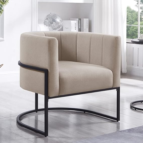 Upholstered Living Room Chairs Modern Black Textured Velvet Accent Chair