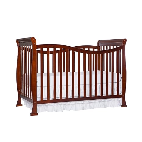 Violet 7-In-1 Convertible Life Style Crib In Cherry, Greenguard Gold Certified