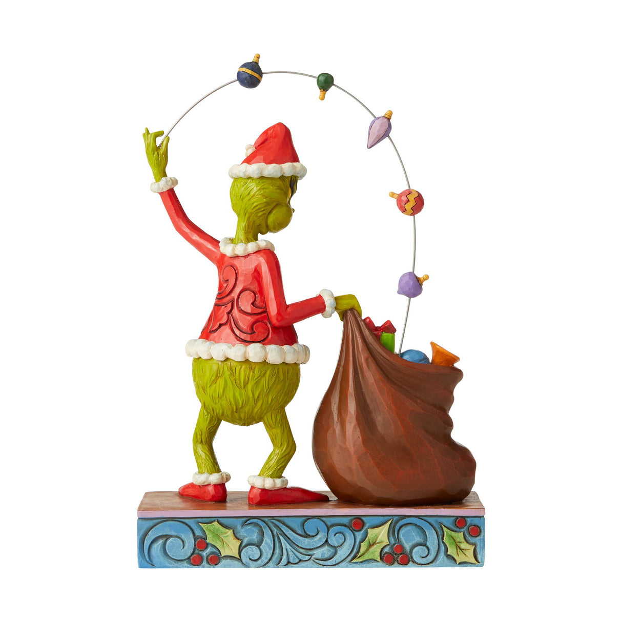 Jim Shore The Grinch Juggling Gifts Into Bag Figurine, 8.58" H, Multicolor