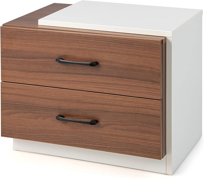 Nightstand Set of 2 with 2 Drawers