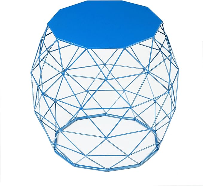 Home Garden Accents Wire Round Iron Metal Stool Side End Table