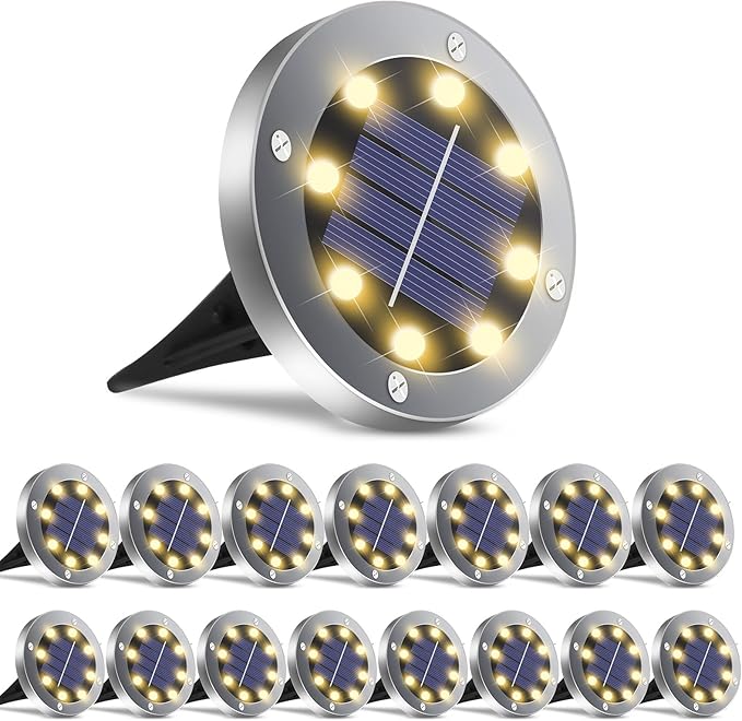 Solar Lights Outdoor,12 Pack Solar Lights Outdoor Waterproof