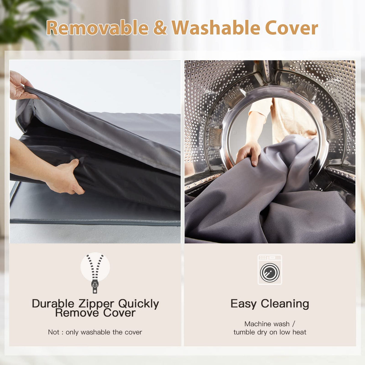 Outdoor Dog Beds for Large Dogs, Waterproof Dog Bed for Medium, Large, Extra