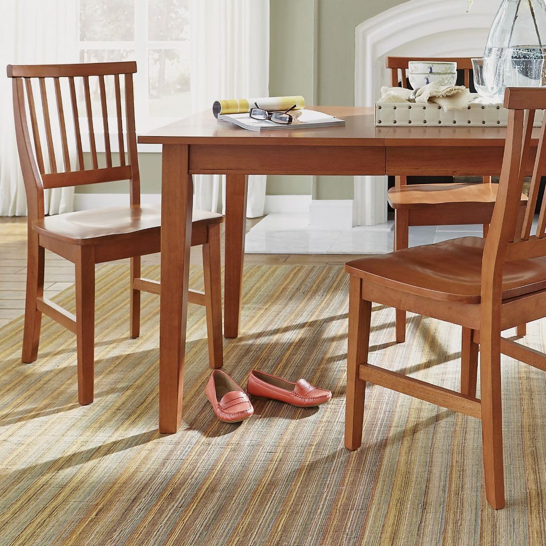 Crafts 7 Piece Dining Set, Oak