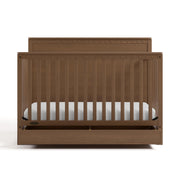 5-in-1 Convertible Crib with Storage Drawer (Hazelnut) – GREENGUARD Gold Certified Baby
