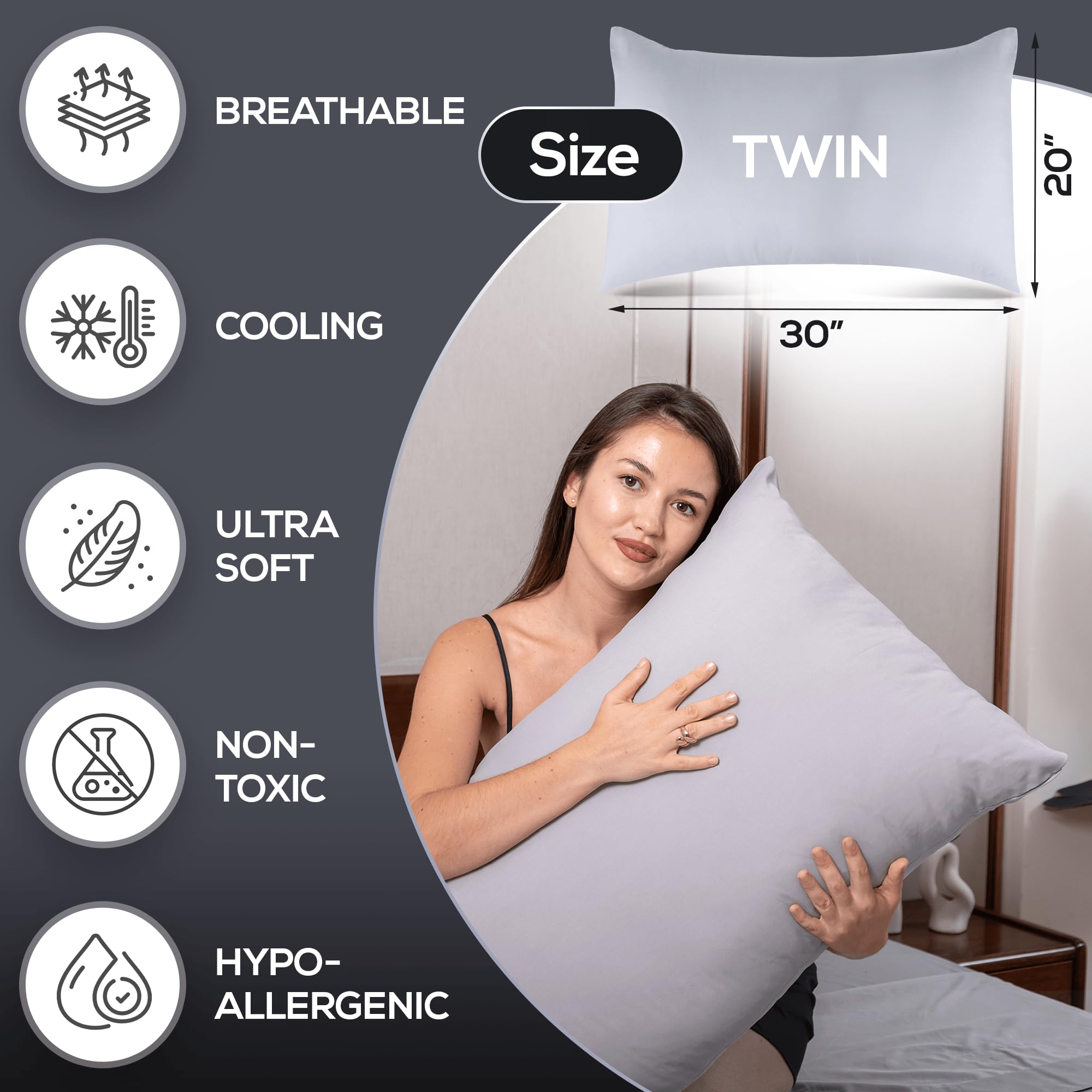 Silver Infused Bed Sheets Set - Made from Extra Soft 120 GSM