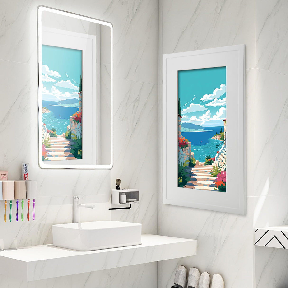 Concealed Medicine Cabinet 14×24 Recessed, Picture Frame Medicine Cabinet