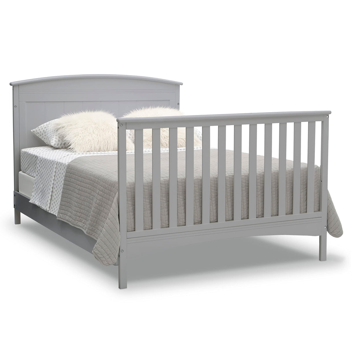 Archer Solid Panel 4-in-1 Convertible Baby Crib - Greenguard Gold Certified, Grey