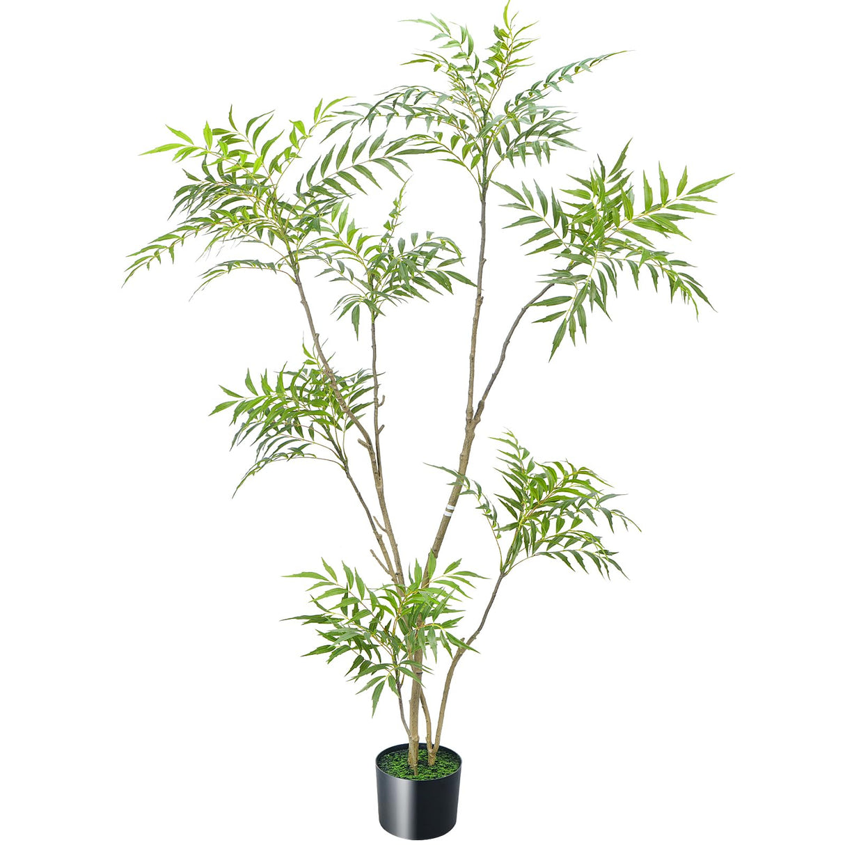 Artificial Mahonia Fortunei Tree, Luabue 6FT Tall Fake Plant Fake Tree Faux Plants Indoor