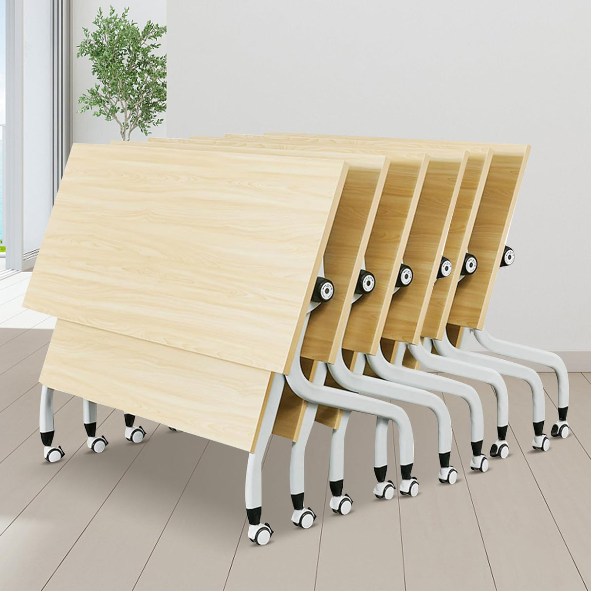 Conference Table Folding Conference Room Tables on Wheels