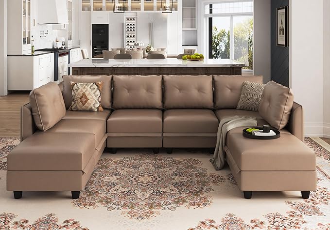 Modular Sectional Sofa, Convertible U Shaped Sectional Couch
