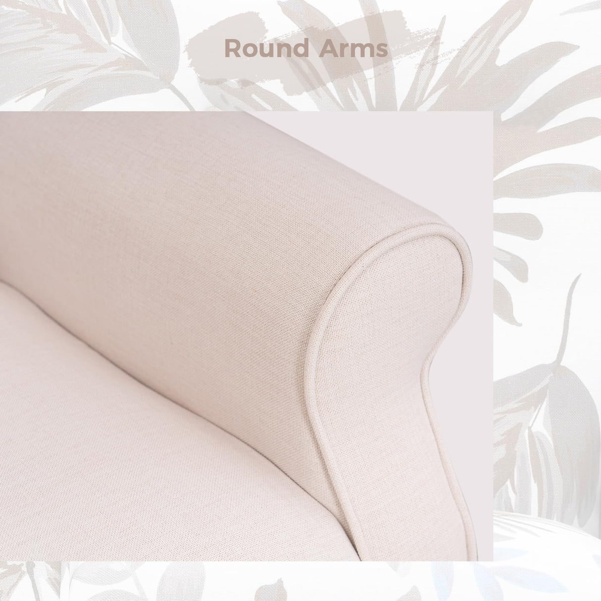 Mid Century Wingback Arm Chair,Modern Upholstered Fabric High Back Accent Chair