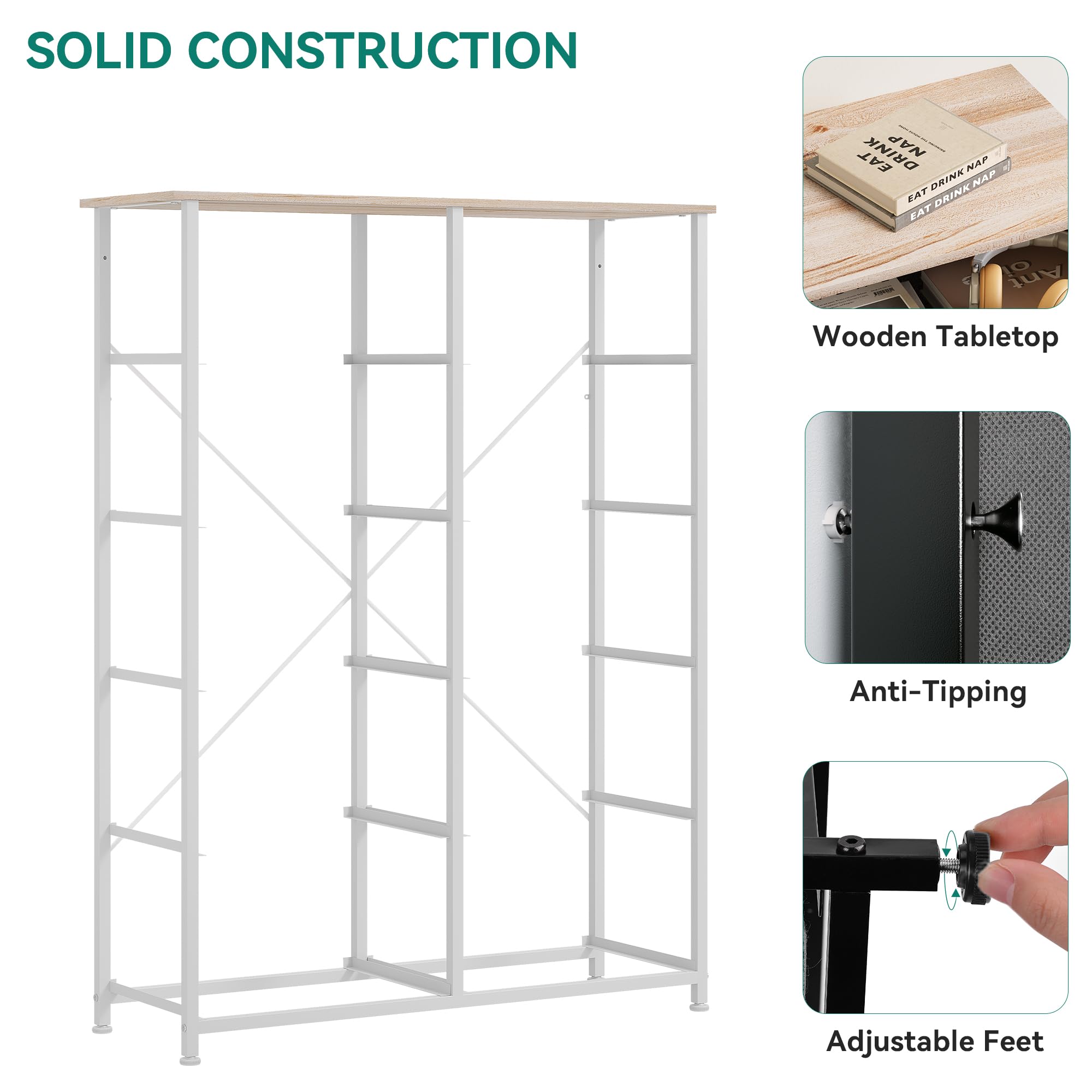 10 Drawers Dresser, Fabric Dresser for Living room, Tall Chest Organizer Unit