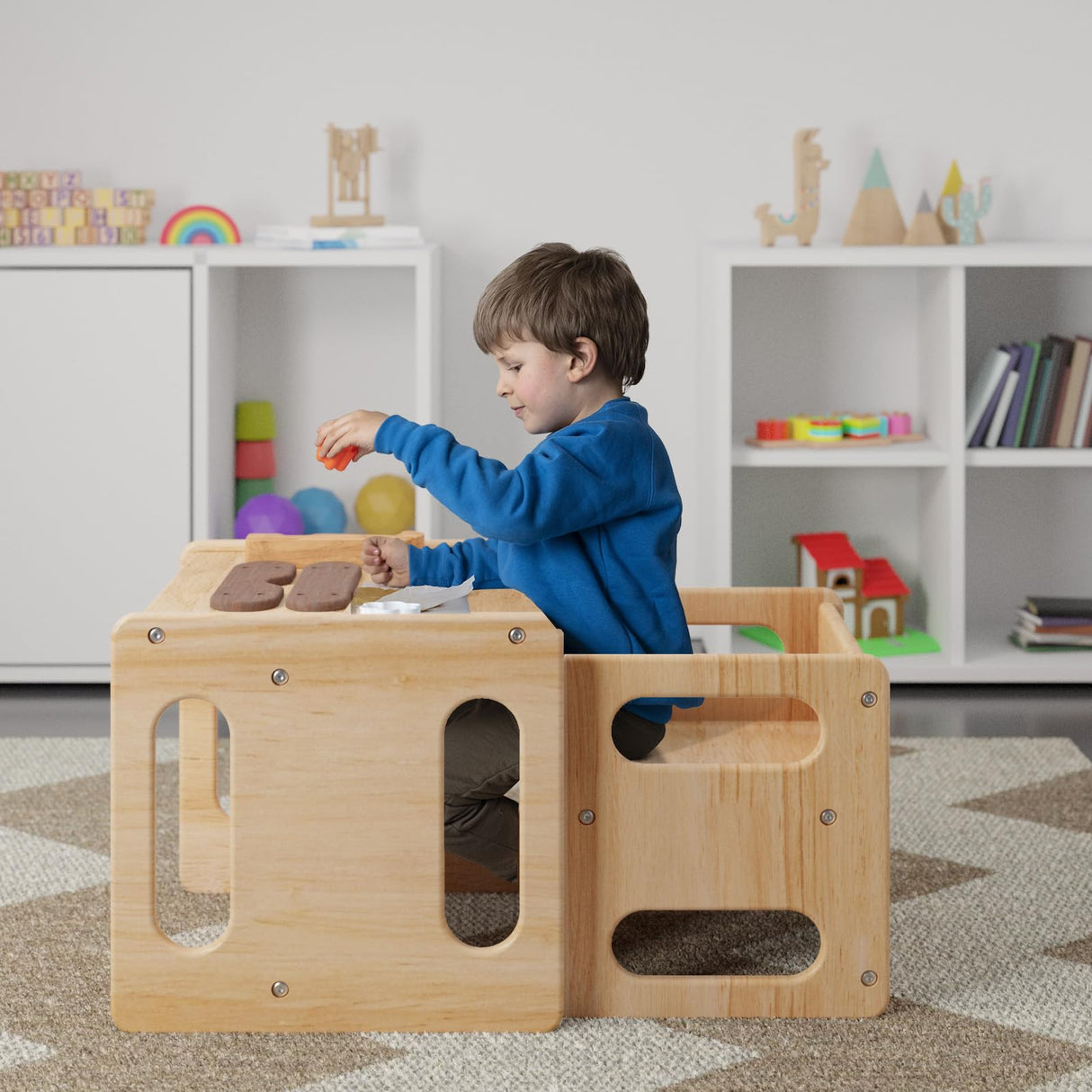 Montessori Weaning Table and Chair Set for Toddler and Baby