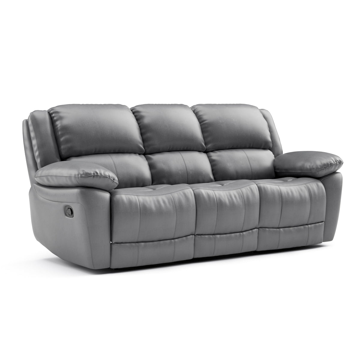 Sorin Modern 2-Piece Leather Recliner Sofa Set with Pillow Armrests