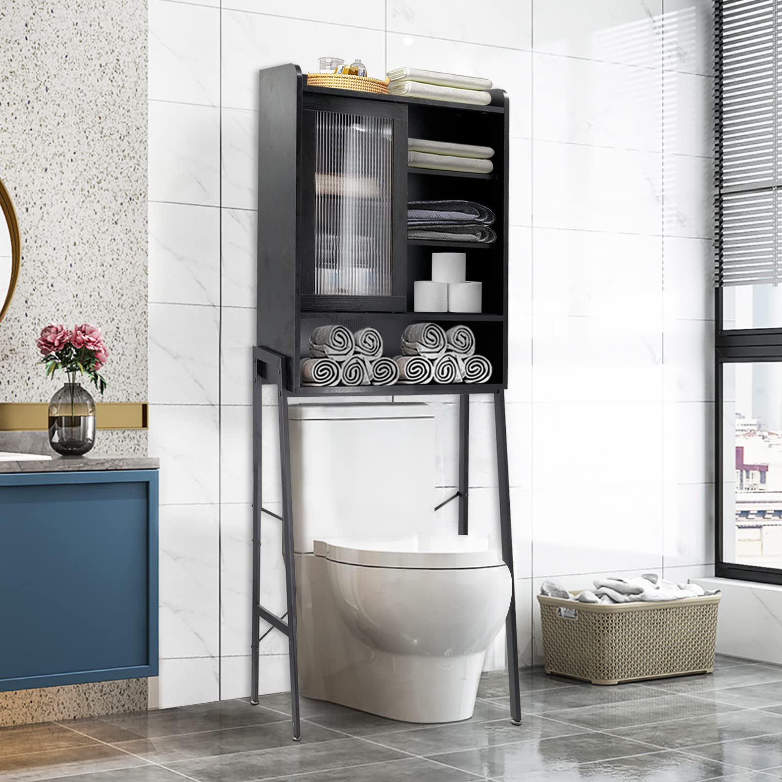 Over Toilet Storage Cabinet for Bathroom, Over Toilet Shelf Organizer