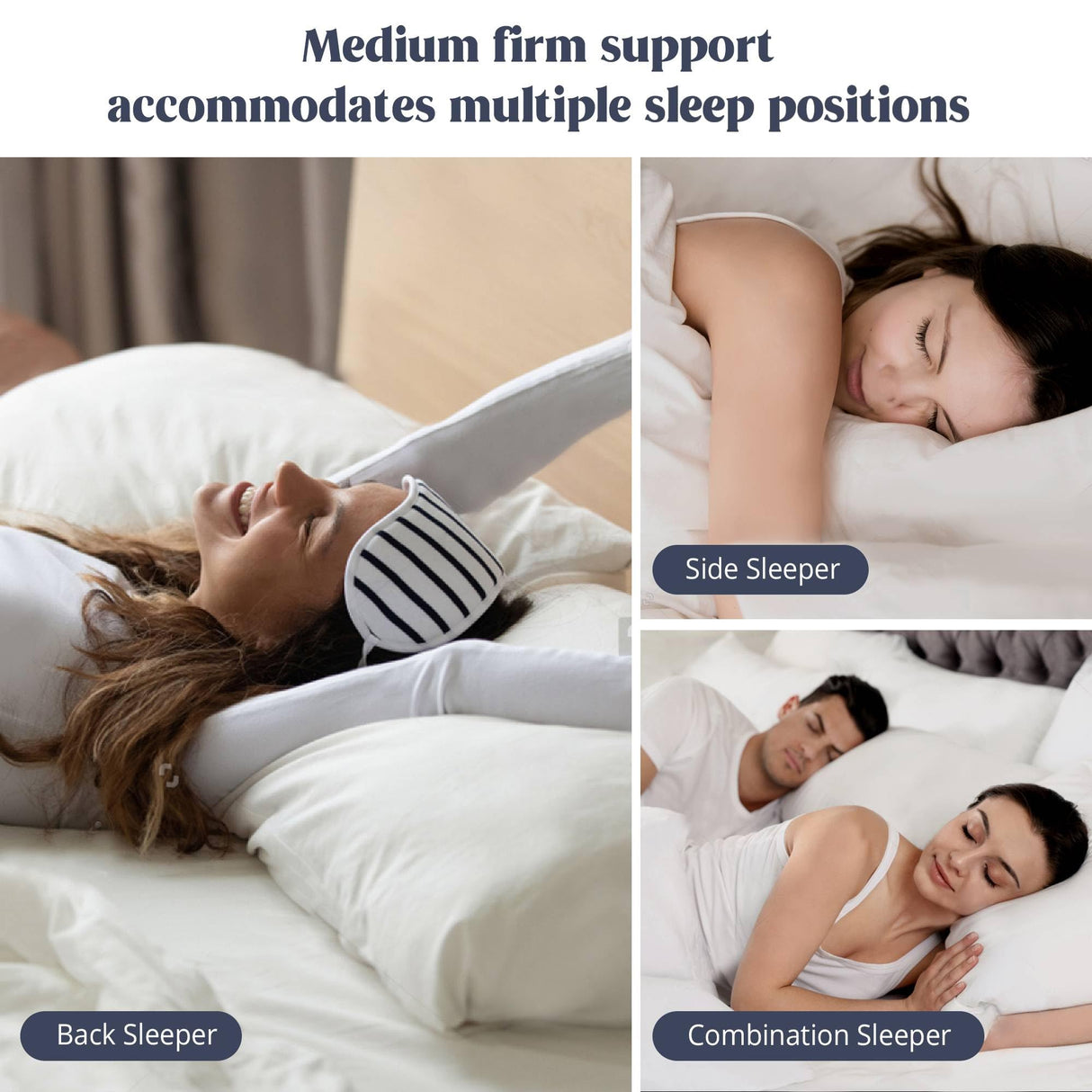 puredown® Goose Feather Down Sleeping Pillows Soft Bed Pillows for Sleeping with 100% Cotton Shell Set of 2 King Size