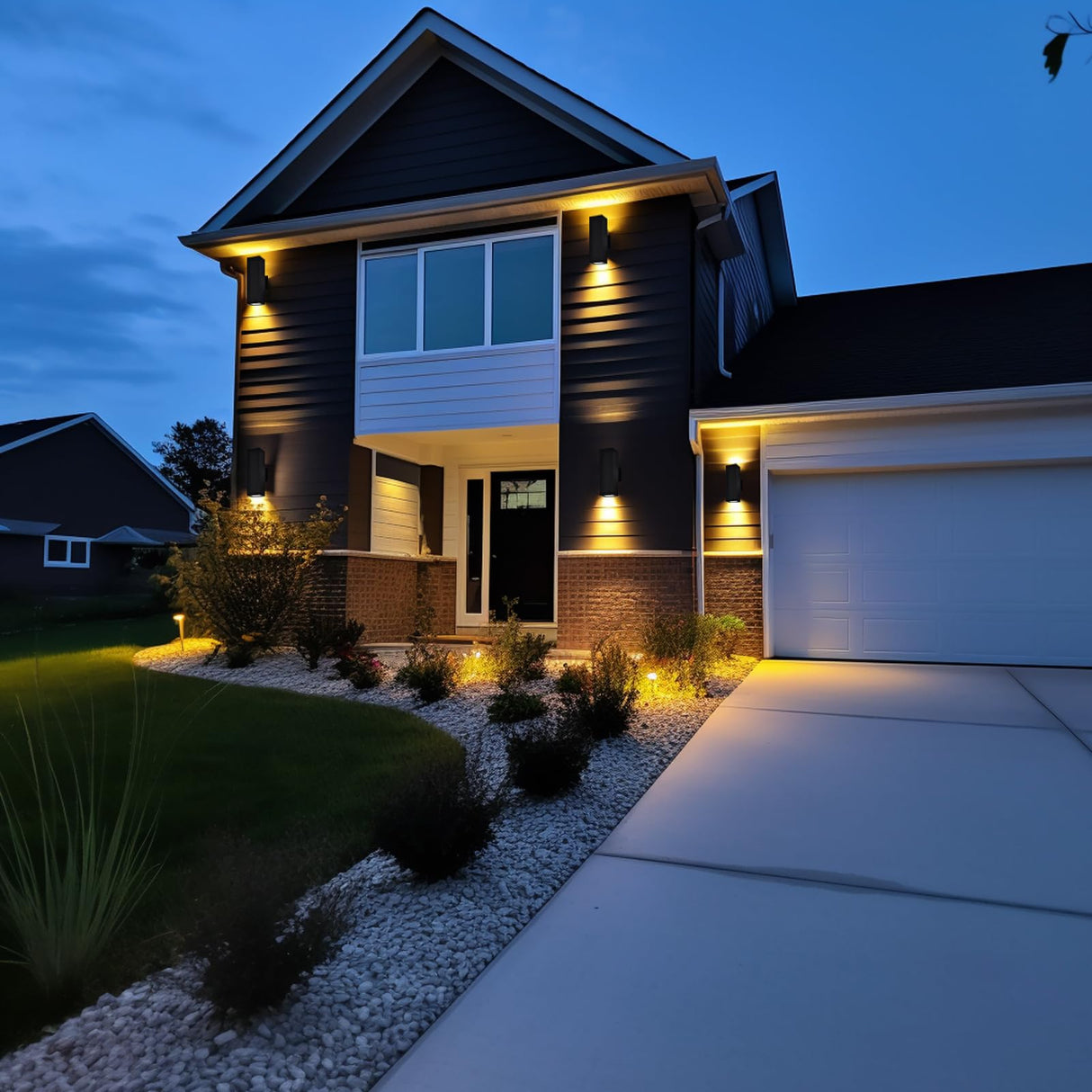 Dusk to Dawn Outdoor Sconces, Patio Wall Light Fixture, Oil Bronze Porch Lights