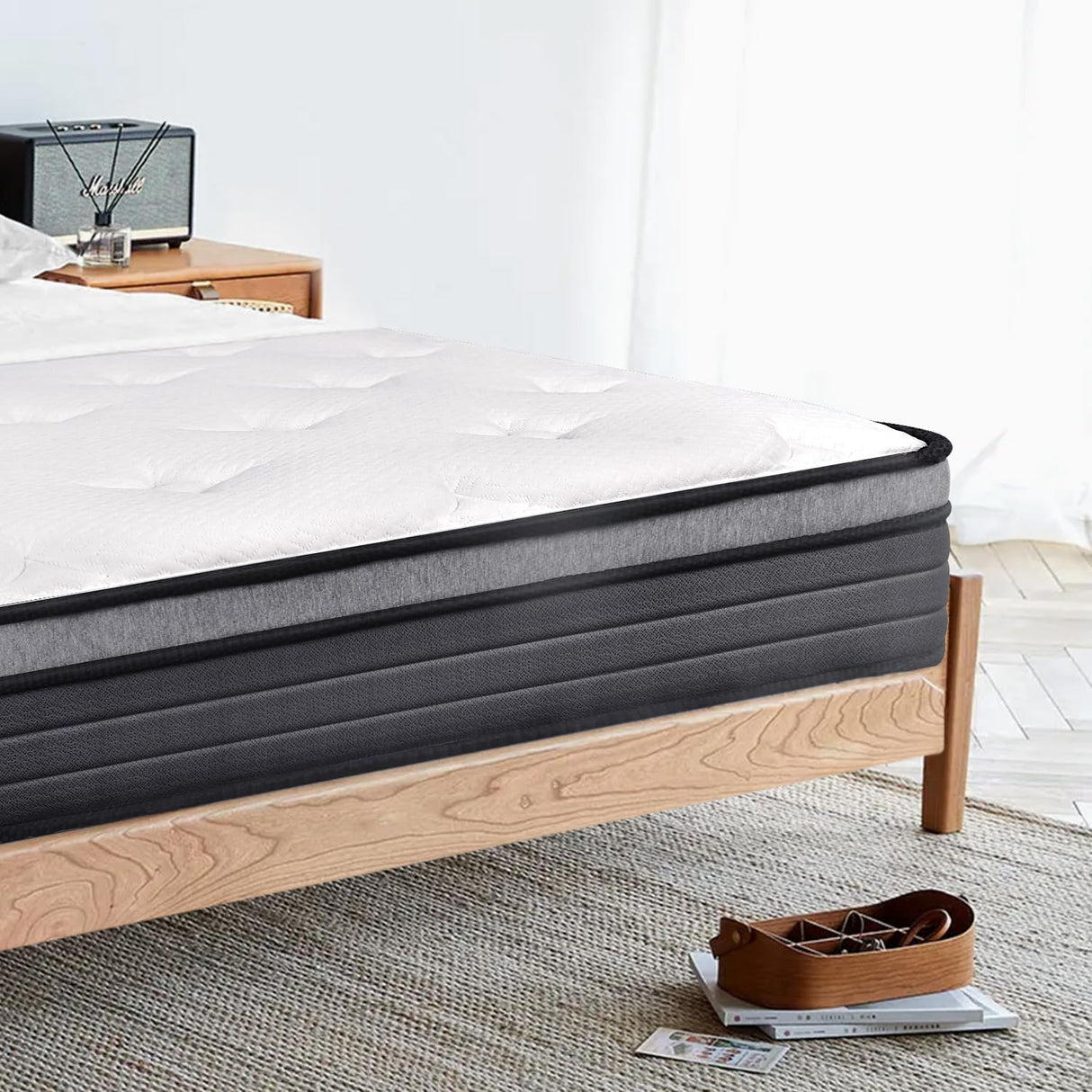 Queen Size Mattress 10 Inch,Bed-in-a-Box,Hybrid Mattress,Individual Pocket Spring Mattress