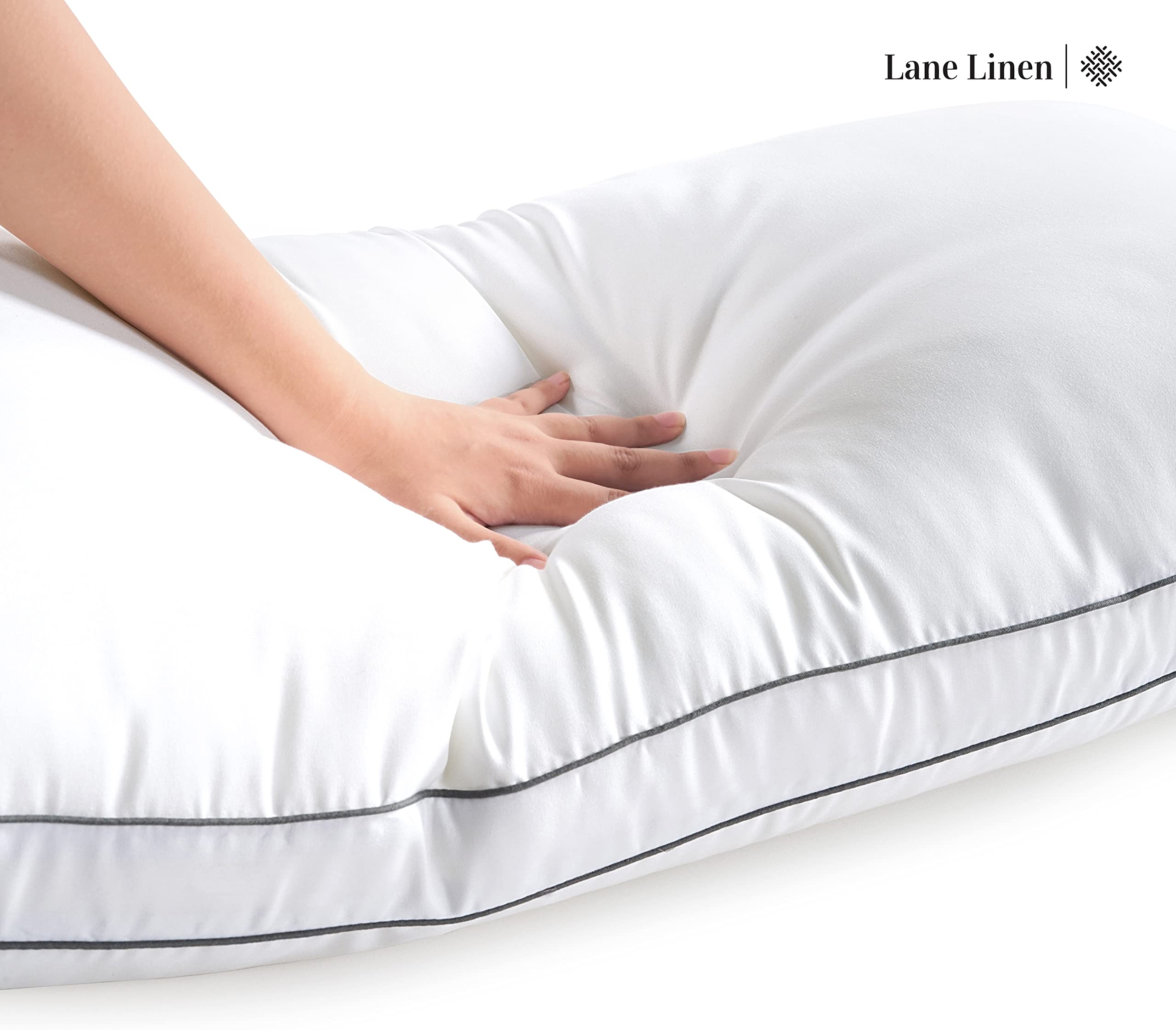 Pillows Set of 2 (20"x26") - Soft Gusseted Pillow for Back