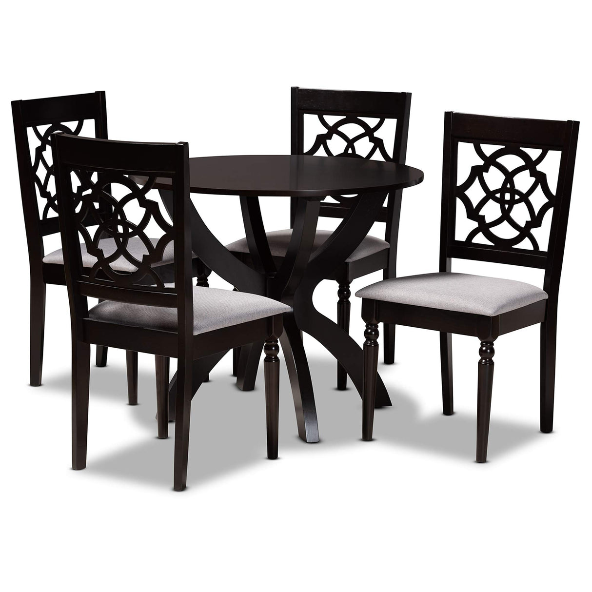 Dining Sets, Grey/dark brown