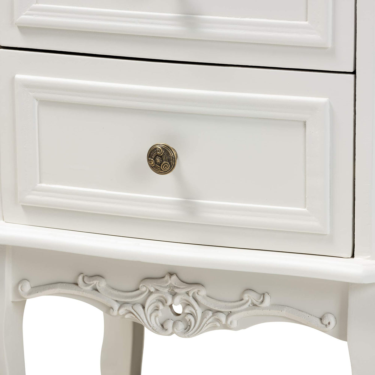 Nightstands, White/Cherry Brown