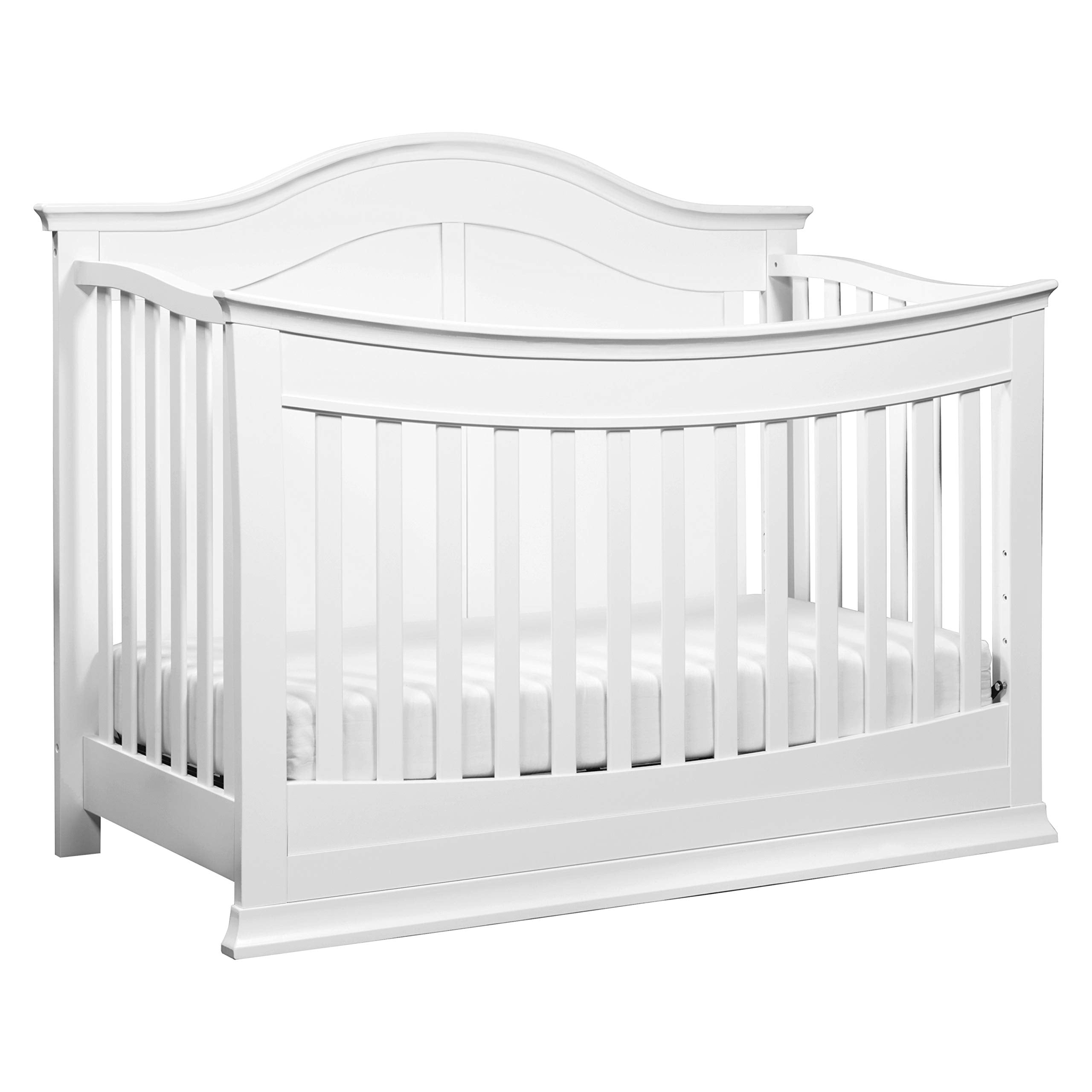 Meadow 4-in-1 Convertible Crib in White, Greenguard Gold Certified