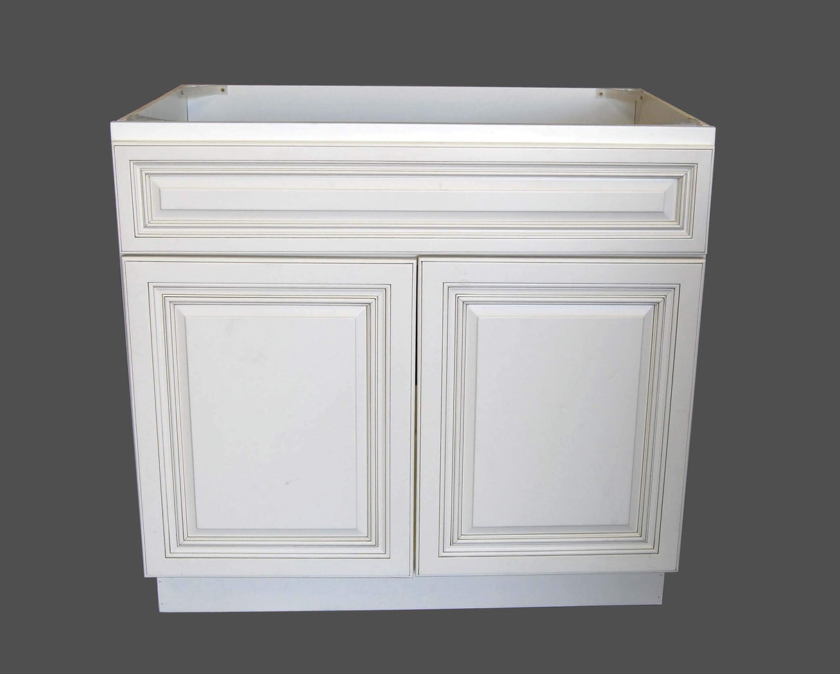 New Antique White Single-sink Bathroom Vanity Base Cabinet 24" Wide x 21" Deep