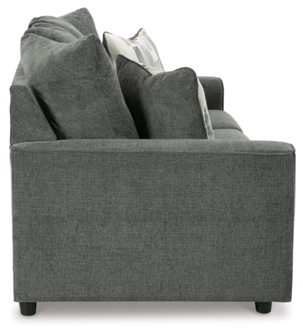 Stairatt Casual Sofa with Flared Arms, Gray