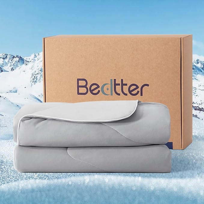 Luxe Cooling Comforter King size106 x90, Ultra-Fine Fiber for Hot Sleepers