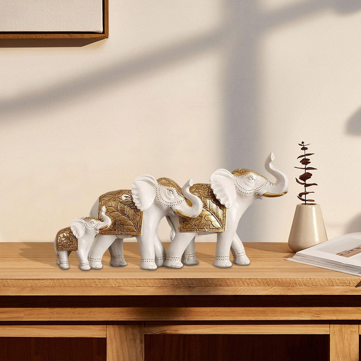 Creative Elephant Statue Animal Sculpture Office Bar Bedroom Table Decoration Elephant