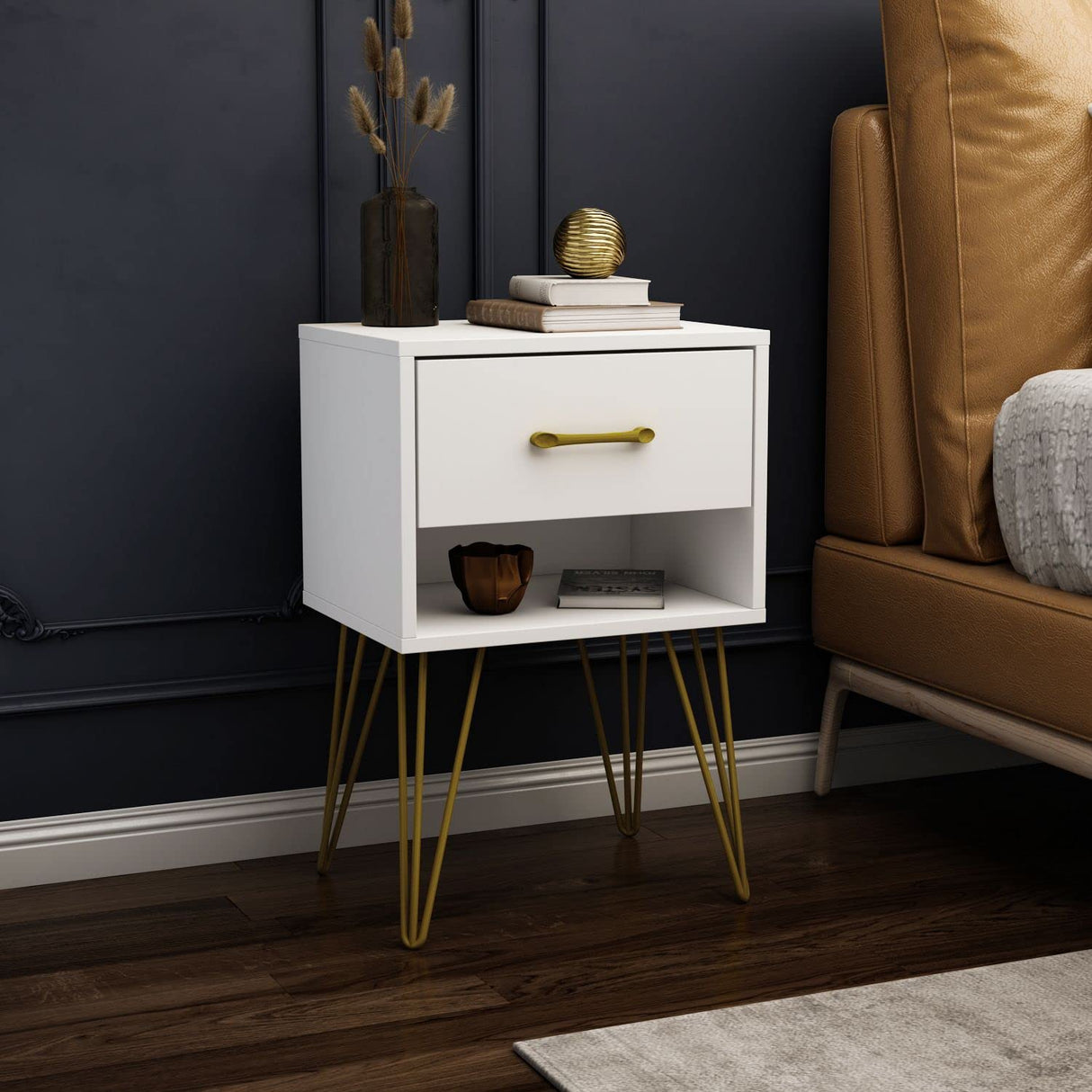 Nightstands Set of 2, Bedside Table Side Table