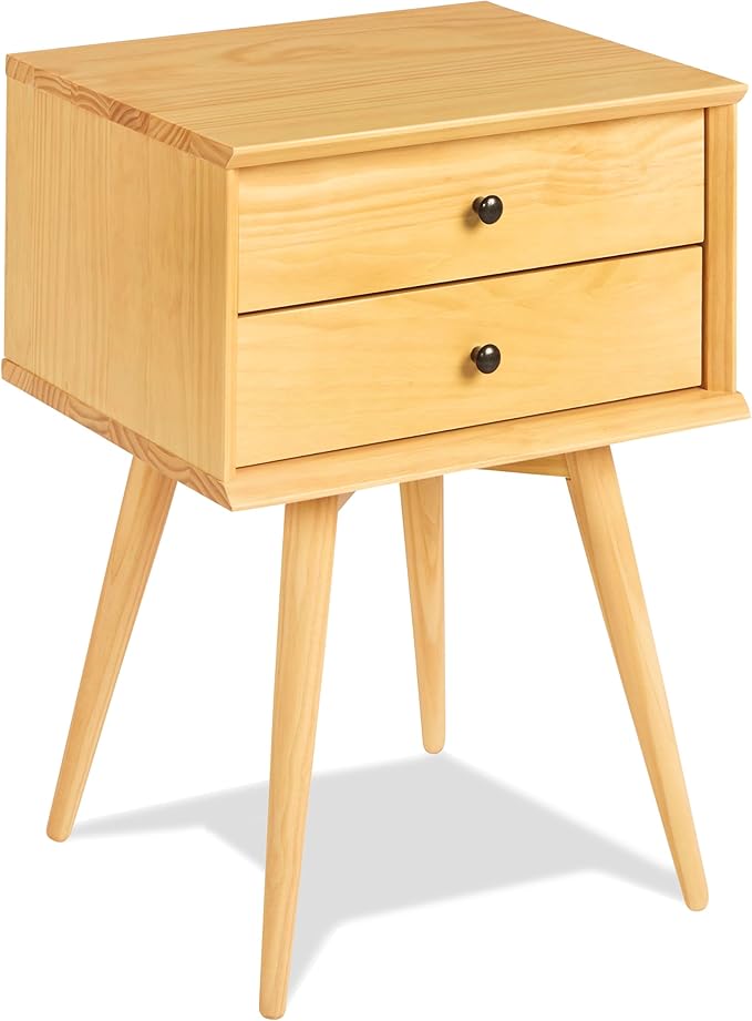 Mid-Century Night Stand Easy Assembly, Scandinavian