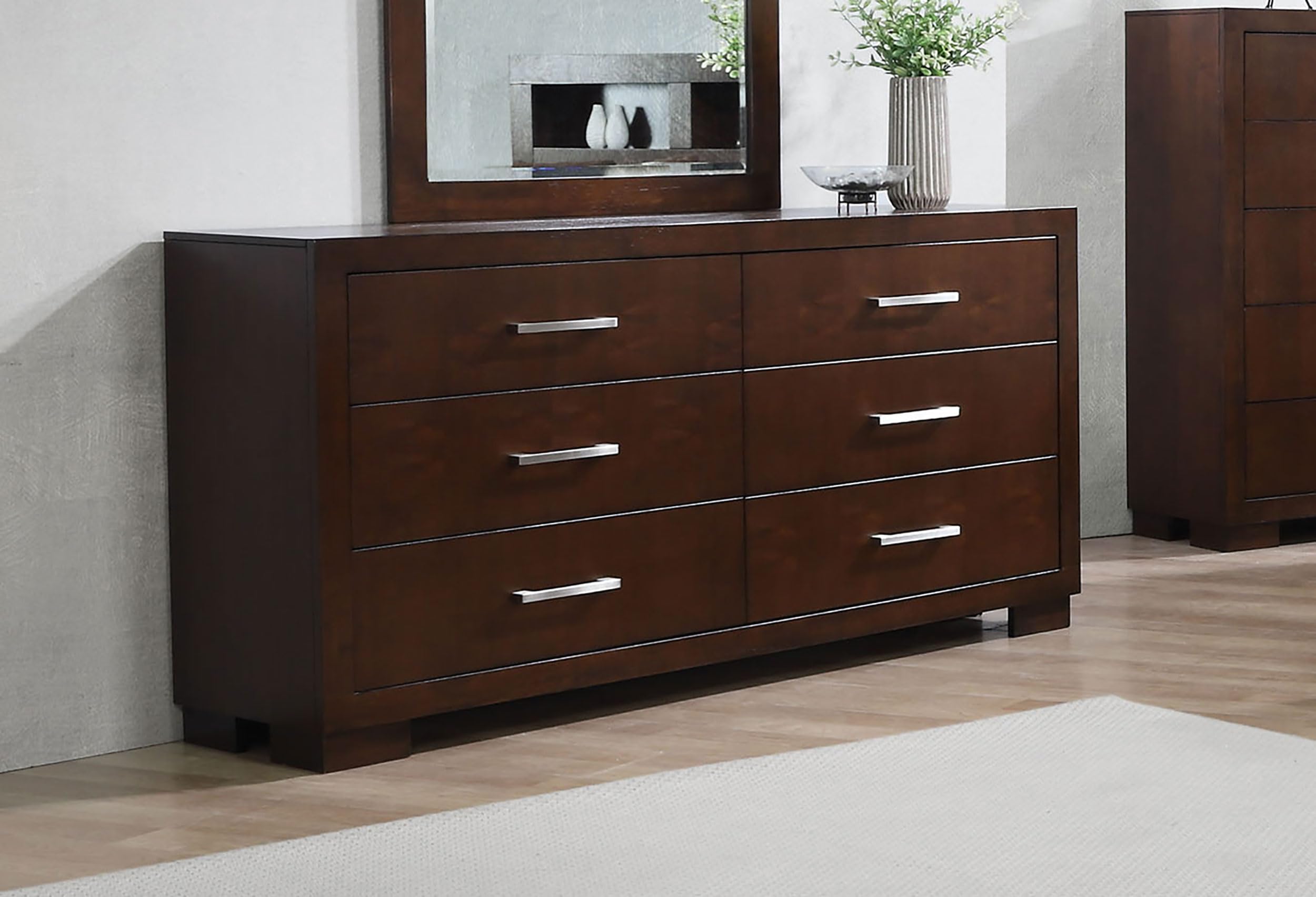 Jessica Contemporary 64-inch 6-Drawer Bedroom Dresser Clothing Storage Cabinet