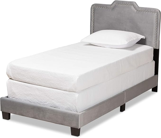 Benjen Beds (Box Spring Required), Queen, Navy Blue/Black