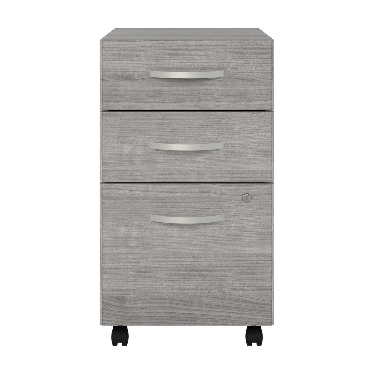 3-Drawer Vertical File Cabinet Locking Letter/Legal Platinum Gray 20-Inch D