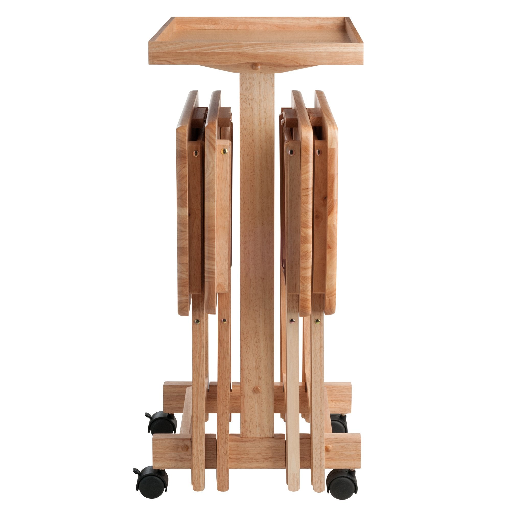 6-Piece Snack Table, Natural (42820)